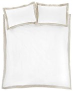 Biancheria da letto singola in cotone bianco 135x200 cm Oxford Lace - Bianca