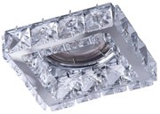 Azzardo AZ4410 - Faretto da incasso ESTER 1xGU10/50W/230V quadrato cromo opaco