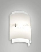 Applique da interni  laila bianco in vetro
