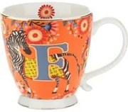 Tazza mug lettera F 450 ml Royal Garden