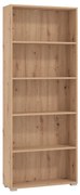 MADDIE - libreria cinque ripiani moderno minimal in legno