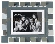 Portafoto di design vertigo grande orizzontale giada/petrolio in fe...