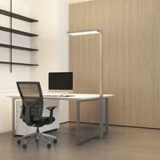 Arcchio Piantana LED Timon, 54W, argento, altezza 195 cm