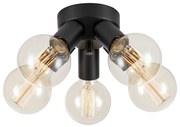 Markslöjd 108552 - Plafoniera MAZZO 5xE27/40W/230V nero