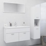 Set mobili da bagno bianco in truciolato