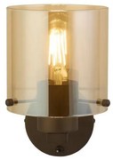 Searchlight 88912-1MO - SWEDEN Lampada da parete 1xE27/60W/230V Marrone/Affumicato
