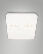 Folk  plafoniera bianca l.28x28cm a led 27w 3000k 2500lm ip65 c/sen...