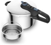 Tefal - Pentola a pressione 6 l SECURE TRENDY acciaio inossidabile