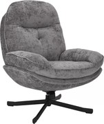 Poltrona Harper in tessuto grigio – 77x54x101 cm