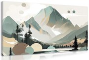 Stampa su tela – Magiche Alte Tatra in design scandinavo