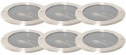Set di 6 faretti da terra in acciaio AR111 orientabili IP65 - Delux Honey