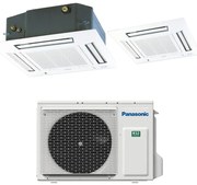 Condizionatore a muro monosplit PANASONIC CASSETTA 60X60 18000BTU 18000 BTU classe raffreddamento A++, bianco