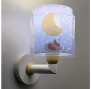 Dalber 76639 - Lampada da parete per bambini MOON DREAMS 1xE27/15W/230V blu