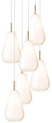 Nuura - Anoli 6 Lampadario Nordic Gold/Opale Nuura