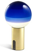 Marset - Dipping Light Portable Lampada da Tavolo Blu/Ottone Spazzolato Marset