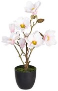 Pianta Decorativa Poliestere Polietilene Ferro 25 x 25 x 49 cm Magnolia