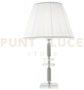 Lume grande dido  1 luce cristallo e cromo attacco  e27 d.40cm