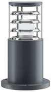 Lampada Da Terra Moderna Da Esterno Alluminio Grigio 1 Luce E27 60W Ip54