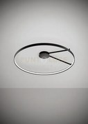 Anello lampada da soffitto nero verniciato diam.109cm 2700k 3832lm...