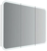 Pensile con luce Liverpool L 95 x P 15 x H 70 cm bianco