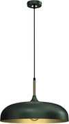 Lampadario su corda LINCOLN 1xE27/60W/230V d. 45 cm verde