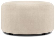 Pouf in velluto beige , ø 68 cm Debbie - Mazzini Sofas