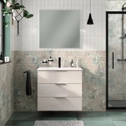 Mobile da bagno sotto lavabo SENSEA Jnka legno larice bianco L 80 x H 72 x P 45 cm 3 cassetti, lavabo non incluso