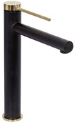 Rubinetto da lavabo Rea Grip Black Gold High