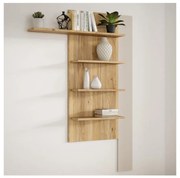 Mensola da parete INAR rovere/beige