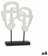 Statua Decorativa Viso Bianco 27 x 32,5 x 10,5 cm (4 Unità)