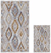 Tappetini da bagno grigi in set da 2 100x60 cm - Minimalist Home World