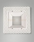 Kris incasso quadrato a raso bianco 2700k 890lm 8w dimmerabile