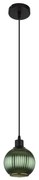 Globo 15638G - Lampadario a sospensione con filo ZUMBA 1xE27/25W/230V diametro 15 cm verde