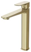Cersanit S951-393 - Rubinetto del lavandino LARGA 29,5 cm oro
