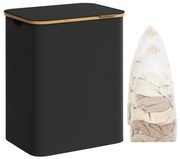 Cesto porta biancheria TATE nero