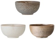 Ciotoline in set in gres 3 pz 700 ml Addison – Bloomingville