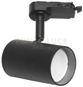 Gfa1061- proiettore in alluminio nero per binario trifase 1 luce at...