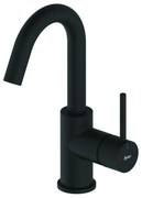 Rubinetto per lavabo Tayrona nero opaco HUBER H 26.4 cm