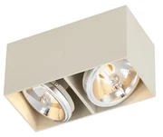 Faretto da parete moderno beige G9 orientabile a 2 luci - Box