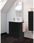 Mobile sottolavabo e lavabo Neo rovere nero L 60 x H 84 x P 48 cm 1 vasca