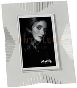 Portafoto di design riviera grande bianco marmo in ferro e polimeti...