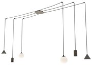 Lampadario a sospensione FUJI 6 Black Colore Nero