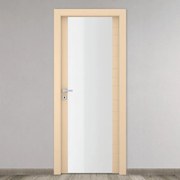 Porta battente Madera Vetrata beige L 60 x H 210 cm destra