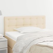Testiera Crema 100x5x78/88 Cm İn Tessuto /