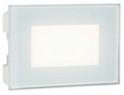 Segnapasso Da Esterno Moderno Spina Alluminio E Vetro Bianco Led 3W 4000K