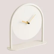 Orologio da Tavolo Versa Bianco Legno MDF (20 x 20 x 6 cm) (Ø 20 cm)