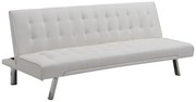 Divano letto clic clac in similpelle Bianco - GUILLAUME