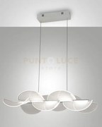 Sylvie lampadarioa  sospensione bianca l.58x37cm a led 3000k - 30w ...