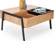 Tavolino da caffè Podium - L85 x L80 x H43/64 cm