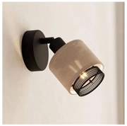 Eglo 43656 - Faretto da parete ROSLEY 1xE14/40W/230V nero/beige